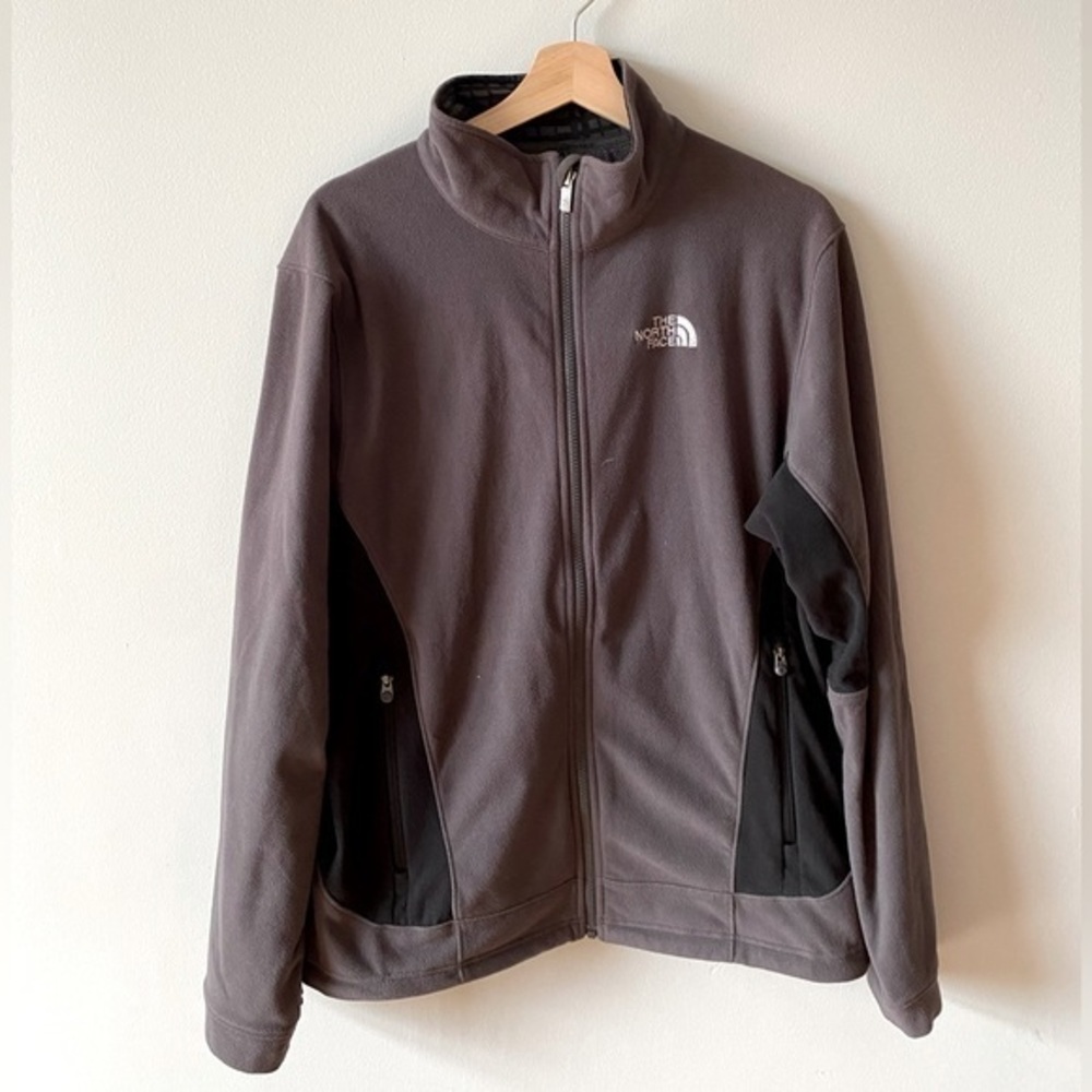 The North Face Grey/Black Full Zip Jacket Sz L​​
